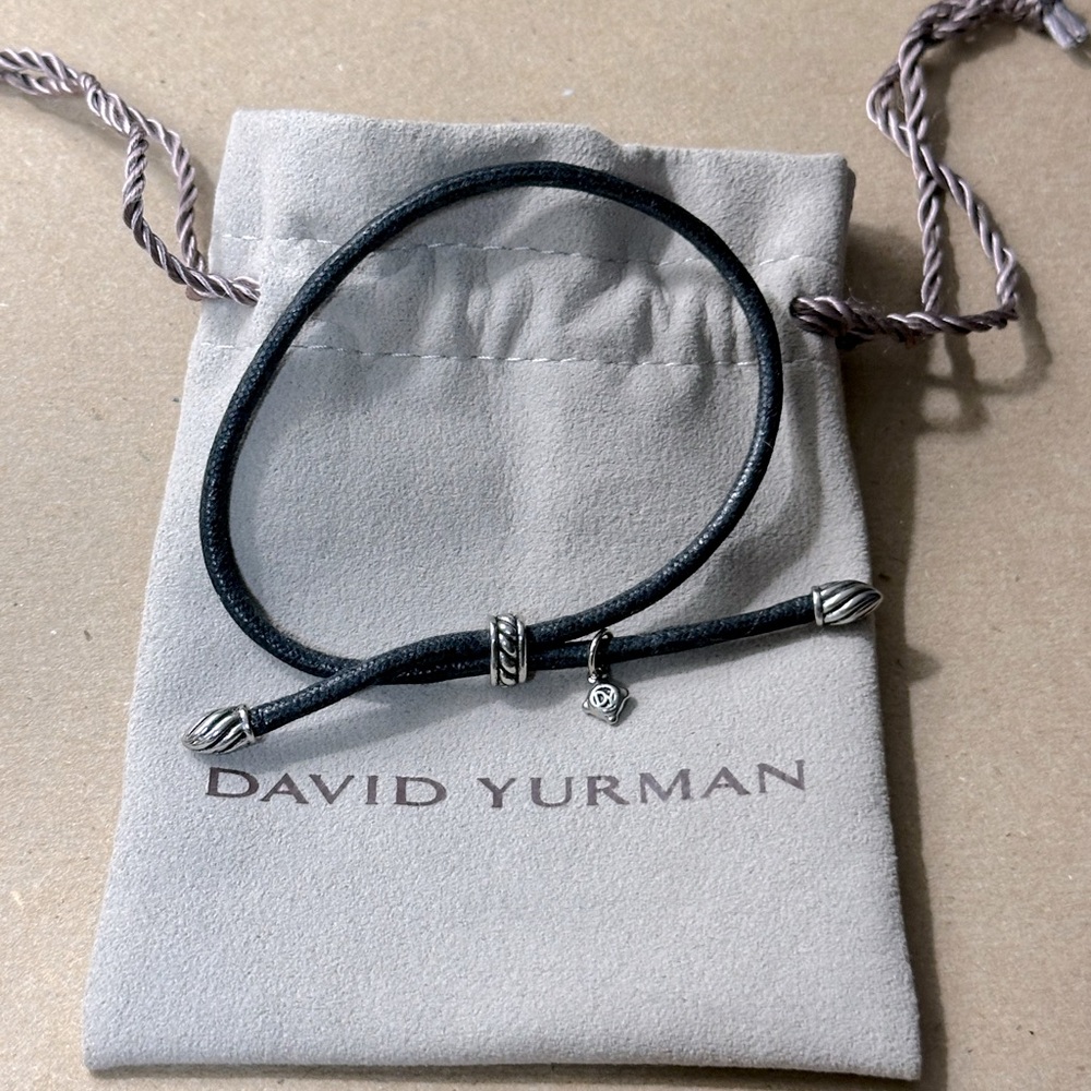 David Yurman Black Cord Bracelet